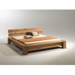 Contemporary sleeping king size bed. Mahogany.