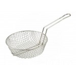 12" Culinary Basket, Course Mesh, Nickel Plated - 30/Case