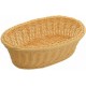 9.25" x 6.25" x 3.25" Poly Woven Baskets, Oval, Natural - 6/Case