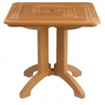 32" Folding Table, Square, Atlantis, Teakwood - 2/Case