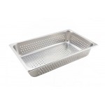 1/1 Size 4" Steam Pan, Perforated, S/S - 6/Case