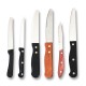 8" Steak Knife, S/S, Silver/Red - 300/Case