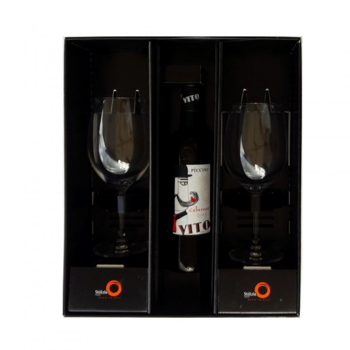 CLASSIC Long-Life Gift Box, 2 glasses Bordeaux Wine Glass 650 ml