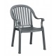 Dining Armchair, Colombo Charcoal - 4/Case