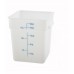 17 Ltr Square Storage Container, PP, White - 12/Case