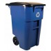 BRUTE® Recycling Rollout Container with Lid - 2/Case