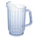 32 Oz. Water Pitchers, Plastic, Clear - 48/Case