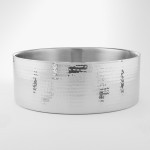 Stainless Steel, Hammered Bowl, Double Wall, 338 Oz. 14 Dia.x5 - 3/Case