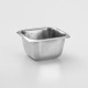Sauce Cup, Stainless Steel, Square, 2.5 Oz. 2-3/8 Dia.x1-3/8 H - 576/Case