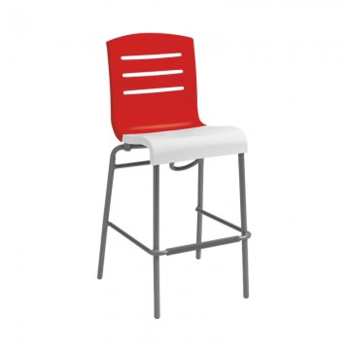 Domino Stacking Barstool Red - 12/Case