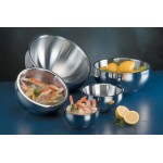 Stainless Steel, Satin Bowl, Double Wall, Angled, 216 Oz. 12 Dia.x6 H - 6/Case