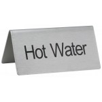 Tent Sign, Hot Water, S/S - 12/Case