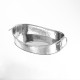 Stainless Steel, Hammered Bowl With Handles, Oval, 135 Oz. 9-1/2 Lx14 Wx9 H - 6/Case