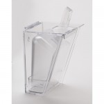 Cal-Mil 793 Polycarbonate Wall Mount Ice Scoop Holders (7.5Wx7Dx13H - 64 oz.)