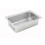 1/1 Size 6" Spillage Pan, Upright Standing Edge, S/S - 5/Case