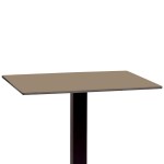 30"x30" Tabletop, Indoor HPL Taupe - 1/Case
