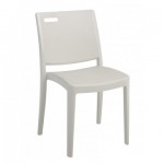 Chair, Metro Glacier White - 4/Case