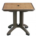 32" Folding Table, Square, Havana, Espresso - 2/Case