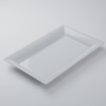 21"x12.75" Platter, Ceramic, White - 1/Case