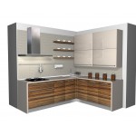 Panels kitchen unit, veener and high gloss.