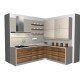 Panels kitchen unit, veener and high gloss.