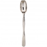 9.5" Hammered Spoon, S/S, Silver - 72/Case