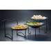 Two-Tier Stand, Wrought Iron, Black - 2/Case