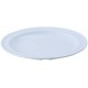 10.25" Round Plates, Melamine, White - 12/Case