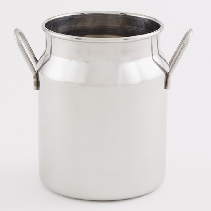 Milk Can, Stainless Steel, 10 Oz. 3-1⁄8 Dia.x4 H - 72/Case