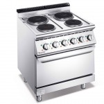700 Series Electric 4-Hot Plate Cooker With Oven - 1/Case