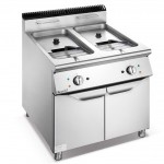 700 Series Electric 2-Tank 2-Basket Fryer With Cabinet - 1/Case