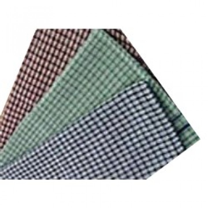 Tea Towel Sml Green Check Cotton 450X700mm