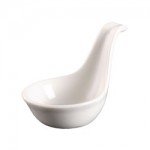Basics Curved Handle Spoon White