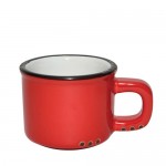 Bistrot Mugs Red /Black rim