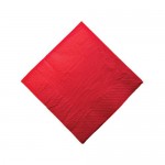 Paper Lunch Napkin Red 1/4 Fold 300x300mm