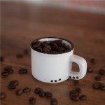 Bistrot Espresso Cup white/black rim