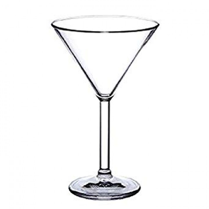 10 Oz. Martini Glass, Clear - 24/Case