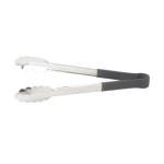 12" Utility Tong, PP Hdl, S/S, Black - 6/Case