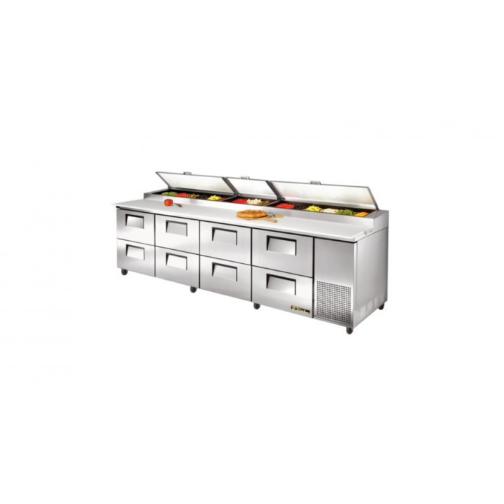 1328 Ltr Pizza Prep Table, 8 Drawer - 1/Case