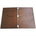 A4 Menu Holder with Screw & Nut, Magimagi rope + Engraving, PLY