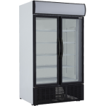 891 Ltr Double Glass Door Upright Cooler - 1/CASE