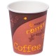8 oz. Coffee Print Poly Paper Hot Cup - 100/Case