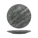 16cm Plate, Drizzle, Remark Grey With White - 48/Case