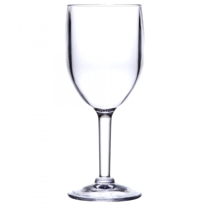 8 Oz. Wine Glass, Clear, SAN - 24/Case