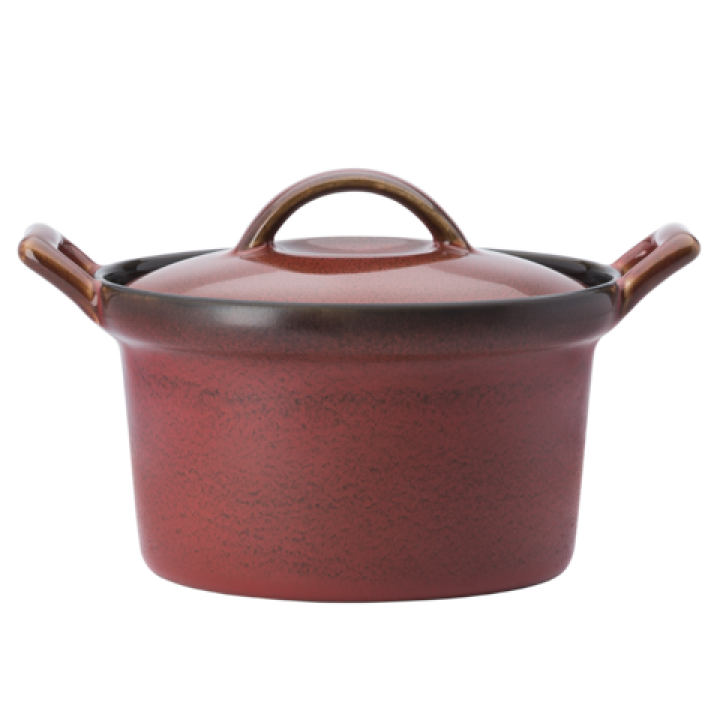 17cm Pot, Rustic Collection, Crimsone - 12/Case