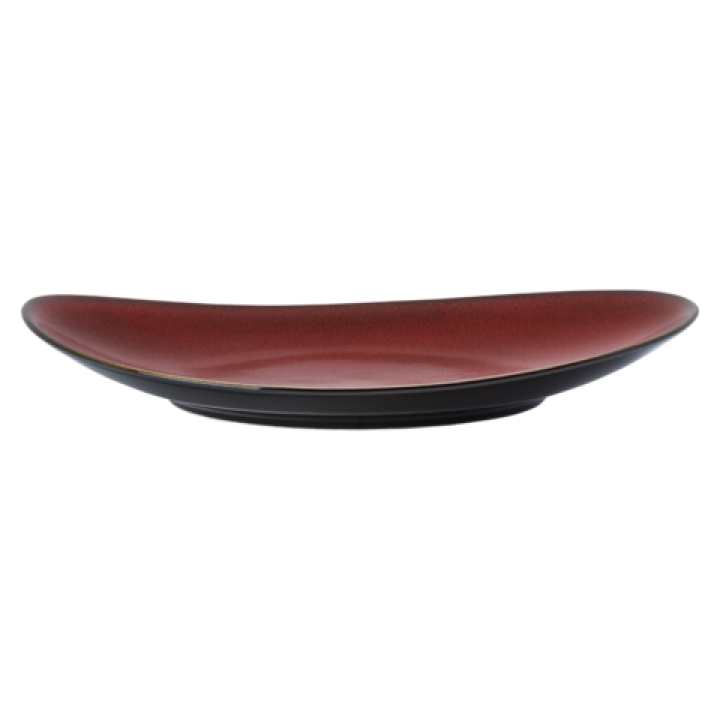 18.5cm Oval Plate, Rustic Collection, Crimsone - 36/Case