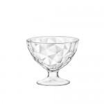 Diamond Glass Footed Dessert Bowl
