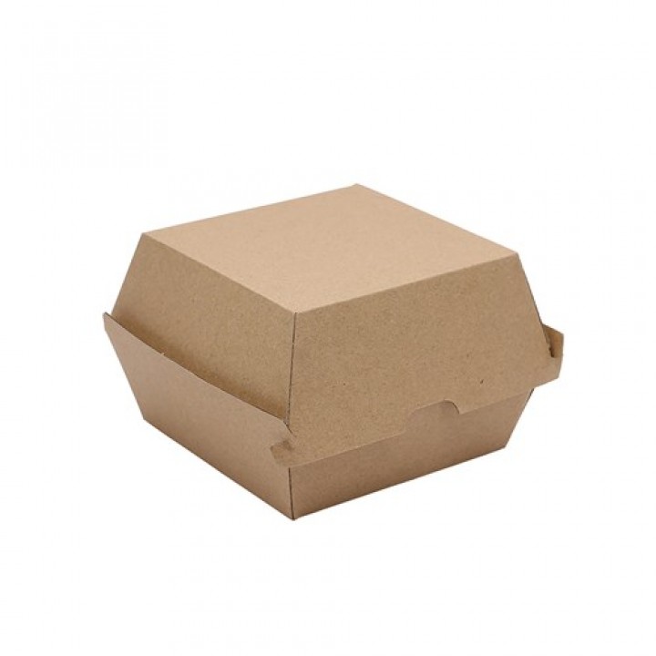 Burger Box, 105 x 102 x 84 mm, Eco-Friendly, Paperboard - 250/Case