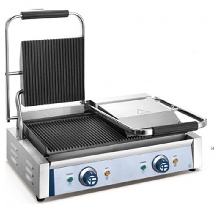 Double Head T/B Grooved Panini Grill (570x350x210)