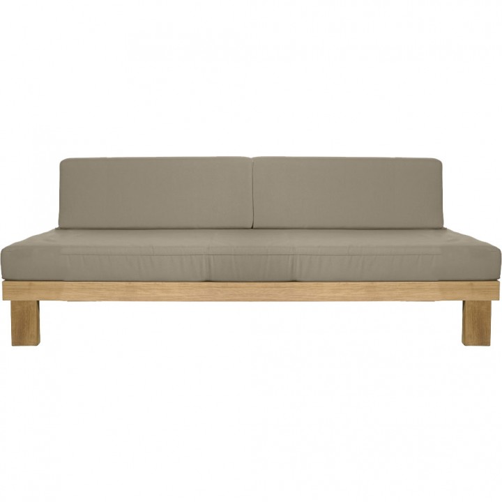 Patio L-shape sofa . Mahogany. Z section 1400x1100x840 mm
